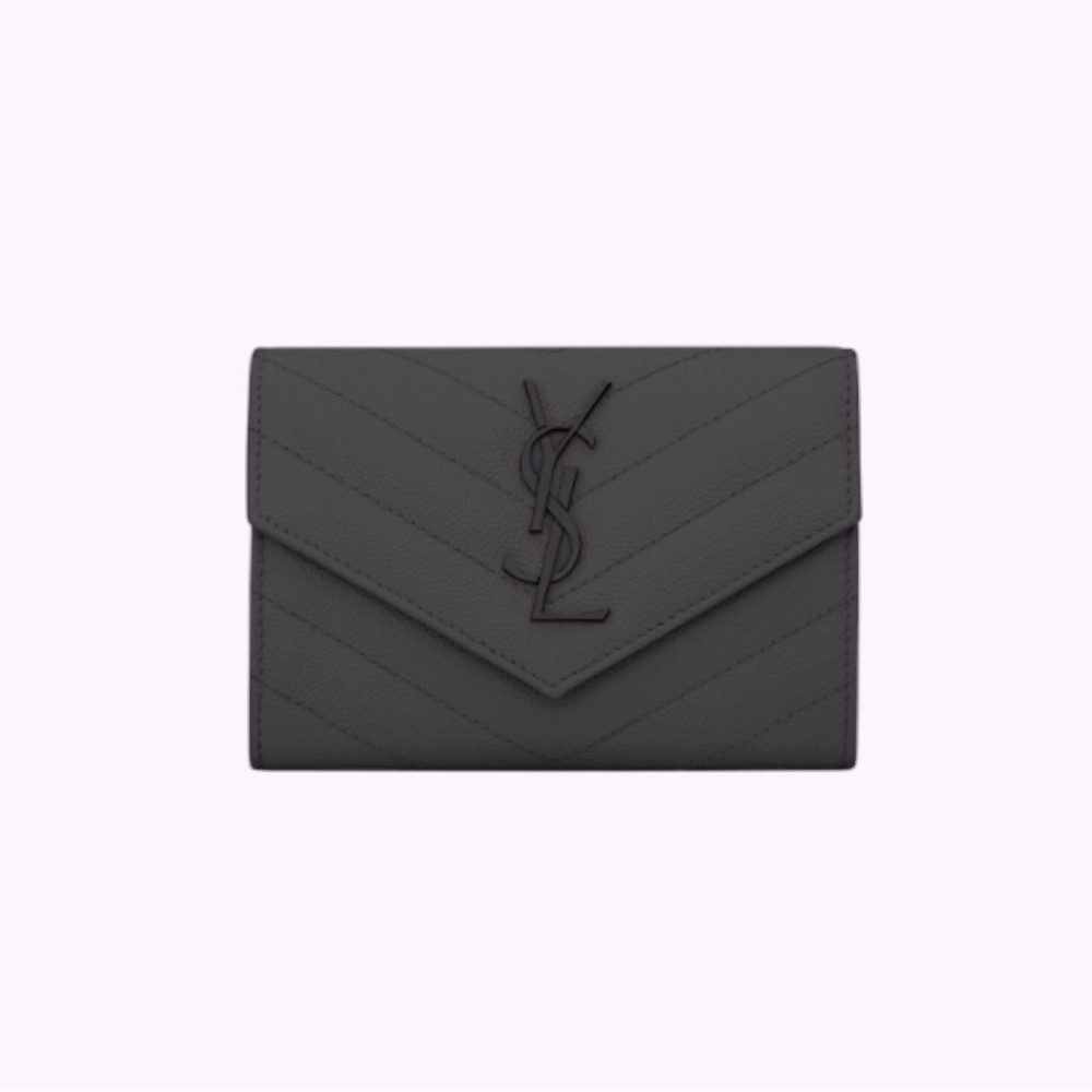 CASSANDRE SMALL ENVELOPE WALLET IN GRAIN DE POUDRE EMBOSSED LEATHER